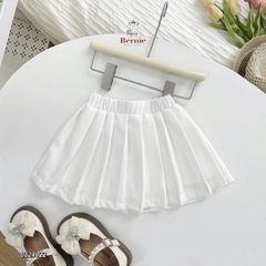 Bán rời Áo thun ngắn tay in gấu rời chân váy xếp ly tenis bé gái mặc nhà đi học từ 9 đến 25kg Bernie
