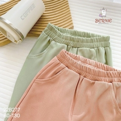 Set bộ vest blazer dài tay phong cách vintage bé gái màu hồng và xanh 1 đến 7 tuổi BERNIE 22B277