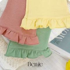 Quần dài ống loe viền bèo cho bé gái phong cách sành điệu size 1 đến 7 tuổi BERNIE 22Q114