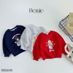 Áo sweater tay dài họa tiết in hình công chúa dễ thương cho bé gái 1 đến 7 tuổi BERNIE 0624A40