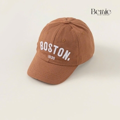 Mũ lưỡi trai unisex cho bé trai bé gái đáp chữ phối viền màu BERNIE 46-54cm bé 2 đến 8 tuổi