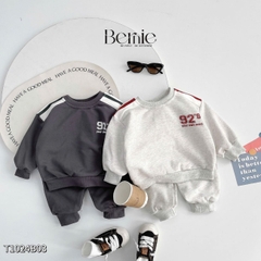 Set bộ thun thể thao tay dài phối màu chất da cá họa tiết 92 cho bé trai size 1 đến 7 tuổi BERNIE T1024B03