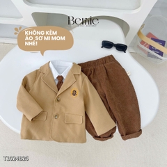  Set vest công tử Blazer T0924B13 3 chi tiết phong cách hàn quốc cho bé trai 1 đến 7 tuổi Bernie 0824B51