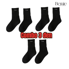 Tất logo chữ trơn bernie HL