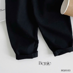Quần kaki linen dài cho bé trai dáng baggy phong cách Hàn quốc size 9 tới 25kg BERNIE KIDS HQ0103