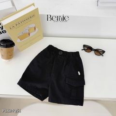 Quần short quần kaki đùi phối túi hộp 1 bên cho bé trai đi chơi đi học size 9 tới 28kg BERNIE P1124Q51