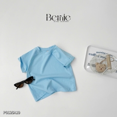 Áo thun unisex tay ngắn raplang chất cotton cho bé mặc đi học đi chơi 1 tới 7 tuổi BERNIE 0624A03
