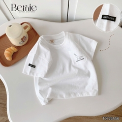 Áo thun cho bé trai tay ngắn phối túi ngực họa tiết khủng long size 9 tới 28kg BERNIE T0725A56