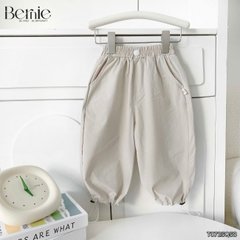 Quần dài dáng bomber thể thao chất gió mềm unisex cho bé trai bé gái size 9 tới 28kg BERNIE T0725Q58