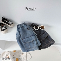 Quần short quần jean túi hộp đi chơi đi học cho bé trai size 9kg tới 28kg BERNIE KIDS 25Q002