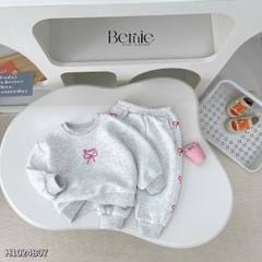 Set bộ dài nỉ bông họa tiết sinh nhật dễ thương cho bé gái từ 9kg tới 25kg BERNIE KIDS 0824B25
