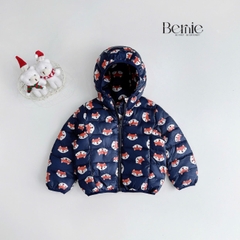 Áo khoác gió chần bông kèm nón nhiều màu cho bé trai bé gái size 11kg tới 25kg BERNIE T0125A25