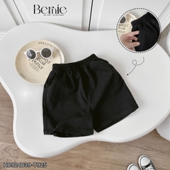 Set bộ đi chơi bé trai BERNIE áo sơ mi trắng cà vạt phối kẻ cho bé từ 9 đến 24kg