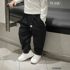 Quần kaki dài phối dây đính tag cho bé trai dáng baggy phong cách Hàn quốc size 9 tới 28kg BERNIE H0825Q30