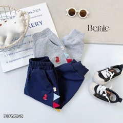 Set bộ Tiny Dino thun da cá dài tay phối màu họa tiết khủng long kèm quần dài size 9 tới 28kg BERNIE H0725B48