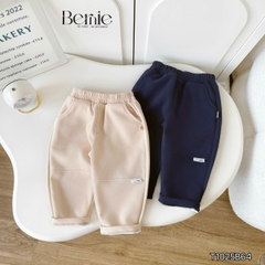 Set gilê kẻ 3 chi tiết áo sơ mi dài tay áo gi lê quần kaki cho né trai 1 đến 7 tuổi BERNIE 0724B40