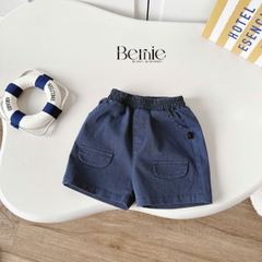  Set bộ Ocean áo thun tay ngắn họa tiết biển phối quần short kaki denim size 9kg tới 28kg BERNIE KIDS T1025B75