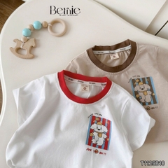  Set bộ thể thao cho bé trai áo thun tay ngắn họa tiết cún Puppy kèm quần short 9 tới 28kg BERNIE T1125B10