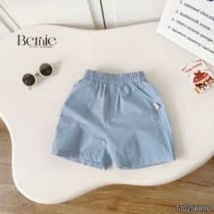 Set bộ polo cho bé trai áo tay ngắn họa tiết Memorie đa sắc kèm quần short kaki size 9 đến 25kg BERNIE T1025B84Đ 