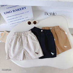 Quần kaki quần short đùi thêu họa tiết khủng long Dino cho bé trai size 9 tới 28kg BERNIE H1125Q41