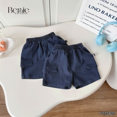 Set bộ thể thao cộc tay raplang phối màu họa tiết Everything và quần short bé trai size 9 tới 25kg BERNIE H1125B42