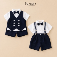 Set vest gile công tước hàn quốc 5CT cho bé trai thôi nôi sinh nhật đi tiệc 1 đến 7 tuổi BERNIE H0625B12