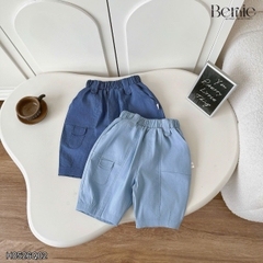 Quần ngố quần lửng chất bò giấy mềm phối túi cho bé trai size từ 1 đến 6 tuổi BERNIE KIDS H0526Q02