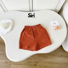 Set bộ cộc tay phối màu cho bé trai bé gái áo họa tiết Student kèm quần short size 9kg đến 25kg BERNIE SIRI 280926B9