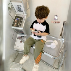Quần dài thể thao cho bé trai bé gái dáng jogger năng động màu sắc basic 8 đến 25kg BERNIE