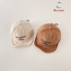 Mũ nón lưỡi trai cho bé trai Michigan phong cách hàn quốc 1 đến 5 tuổi BERNIE kids