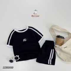 Set đồ bộ thun thể thao bóng đá số 10 messi cho bé trai chất thun cotton kèm quần ngắn từ 9 đến 24kg BERNIE