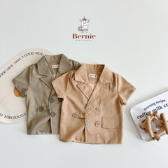 Áo khoác vest blazer cho bé trai bé gái phong cách hàn quốc lót 2 lớp BERNIE cho bé từ 9 đến 25kg