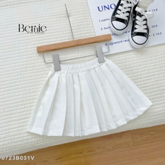 Bán rời Áo thun ngắn tay in gấu rời chân váy xếp ly tenis bé gái mặc nhà đi học từ 9 đến 25kg Bernie