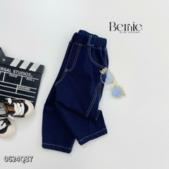 Quần dài quần denim phối chỉ nổi cho bé trai phong cách sành điệu 1 đến 7 tuổi BERNIE 0624Q37