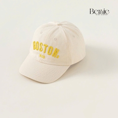 Mũ lưỡi trai unisex cho bé trai bé gái đáp chữ phối viền màu BERNIE 46-54cm bé 2 đến 8 tuổi