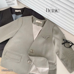 Set bộ vest cho bé trai áo vest quần âu dài kèm áo sơ mi trắng lịch lãm 1 đến 7 tuổi BERNIE H0924B11