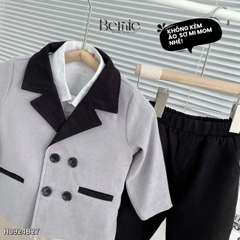  Set vest công tử Blazer H0924B27 2 chi tiết phong cách hàn quốc cho bé trai 1 đến 7 tuổi Bernie H0924B27