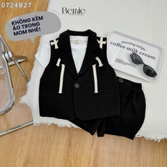 Set bộ Vest blazer công tử phong cách hàn quốc cho bé trai 1 đến 7 tuổi BERNIE 0724B17