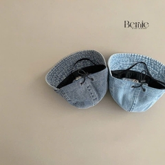 Mũ jean thêu gấu Happy cho bé trai bé gái phong cách hàn quốc dễ thương Bernie