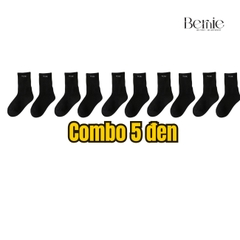 Tất logo chữ trơn bernie HL