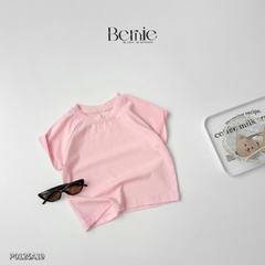 Áo thun unisex tay ngắn raplang chất cotton cho bé mặc đi học đi chơi 1 tới 7 tuổi BERNIE 0624A03