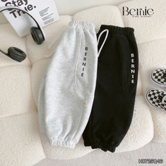 Quần dài jogger nỉ bông in chữ Bernie cho bé trai phong cách sành điệu 1 đến 7 tuổi BERNIE 0724Q28