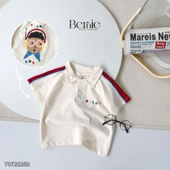 Set bộ polo cho bé trai áo thun tay ngắn họa tiết câụ bé kèm quần short size 1 đến 7 tuổi BERNIE T0725B60 