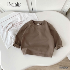 Áo thun áo phông trơn tay dài nhiều màu unisex cho bé trai bé gái đi học đi chơi 9kg đến 27kg BERNIE T0725A51