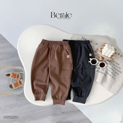 Set bộ thun cotton dài tay cho bé trai áo thun họa tiết hình in dễ thương kèm quần dài size 9 tới 28kg BERNIE H0725B70