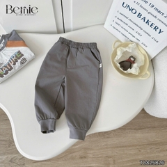 Set bộ thun cotton dài tay phối màu cho bé trai áo thun họa tiết hình in kèm quần dài size 9 tới 25kg BERNIE T0825B26