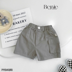 Quần short quần kaki túi hộp 1 bên cho bé trai phong cách hàn quốc đi chơi đi học size 9 tới 28kg  BERNIE P1124Q52