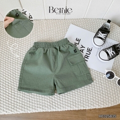 Set bộ tay ngắn phối màu họa tiết hoạt hình Motor City cho bé trai kèm quần short size 9 tới 28kg BERNIE H0325B35