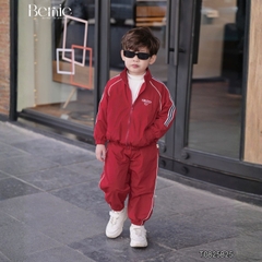 Set bộ dài tay thể thao kèm quần chất gió 2 lớp thêu Hello cho bé trai bé gái size 9 tới 28kg BERNIE T0825B25
