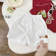 Set bộ khủng long Big Player cho bé trai áo tay ngắn raplang kèm quần short kaki bé trai 9 tới 28kg BERNIE H1125B32